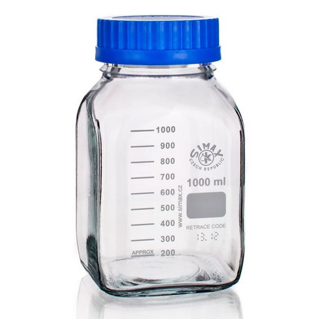 Квадратная стеклянная банка