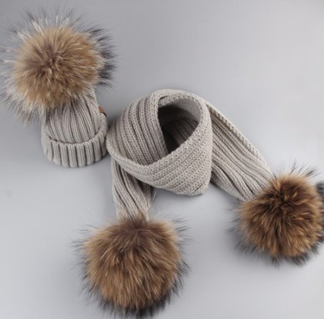 Bayan şapka + atkı: set