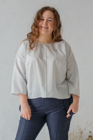 Блуза лапка кроп