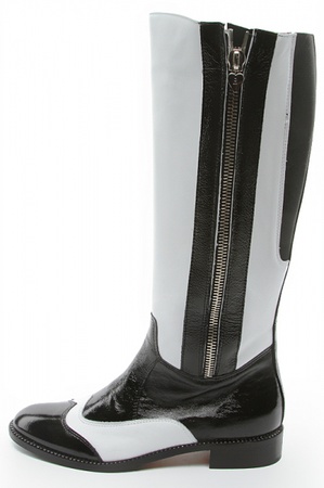 Черно-белые сапоги (осень) s114