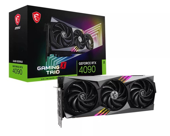 Msi GeForce Rtx 4090 Gaming Trio 24GB Gddr6x Gpu Graphics Card