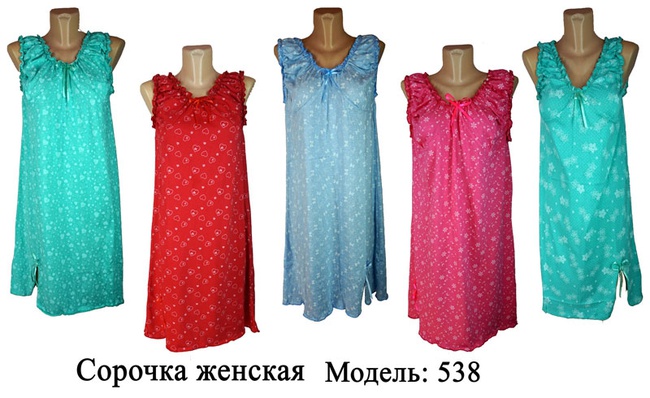 Футболки, сорочки, пижамы, туника, майки, нижнее бельё и т.д.