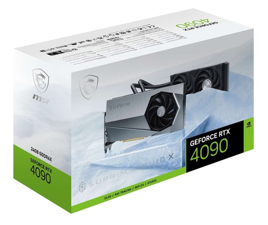 MSI GeForce RTX 4090 SUPRIM LIQUID X 24GB GDDR6X Video Card
