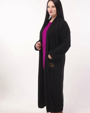 Long cardigan "Crown" article 003