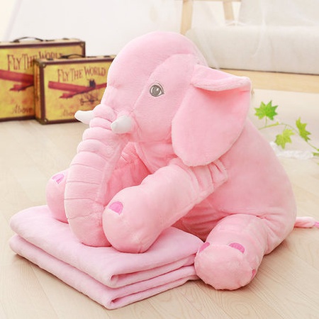 Игрушка подушка слон 3 в 1 с пледом внутри