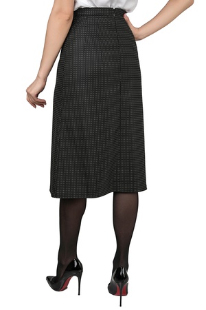 Юбка трапеция миди