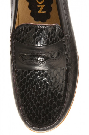 Черные мокасины fm204