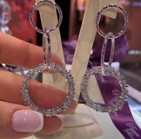 Серьги из кристаллов Swarovski