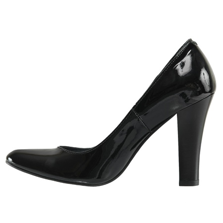 Женские туфли, натуральная лаковая кожа <G1001>