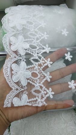 Pamuklu dantel organze Bengalce