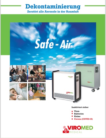 Профессиональный стерилизатор воздуха и поверхностей Viromed Klinik Akut V500+