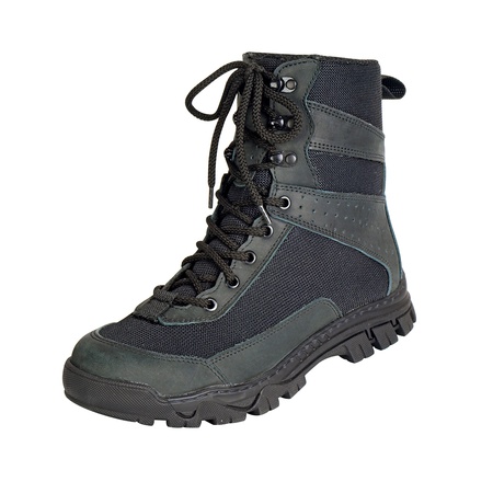 Берцы 4349 нубук черный - летние (сетка) Ольга-Русь