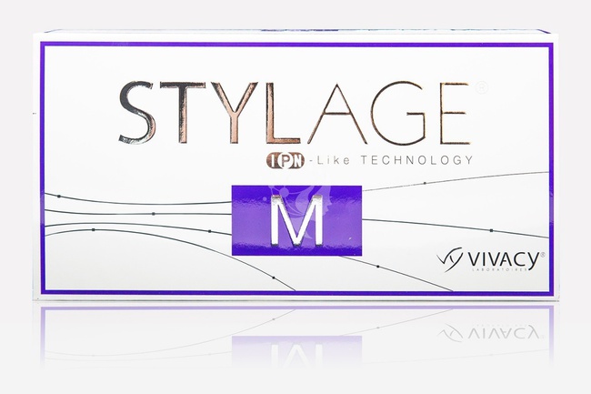 Filler Stylage M - hyaluronik asit bazlı enjekte edilebilir bir preparat