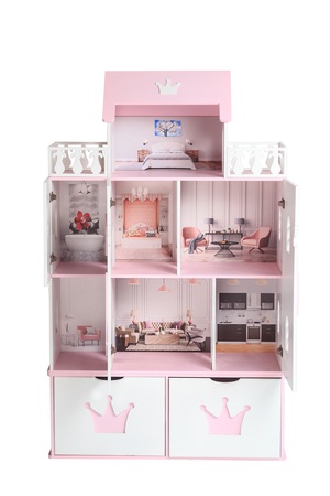 Dollhouse "Ballerina" (White-pink)