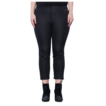 Büyük Beden Yüksek Bel önü dikişli pantolon