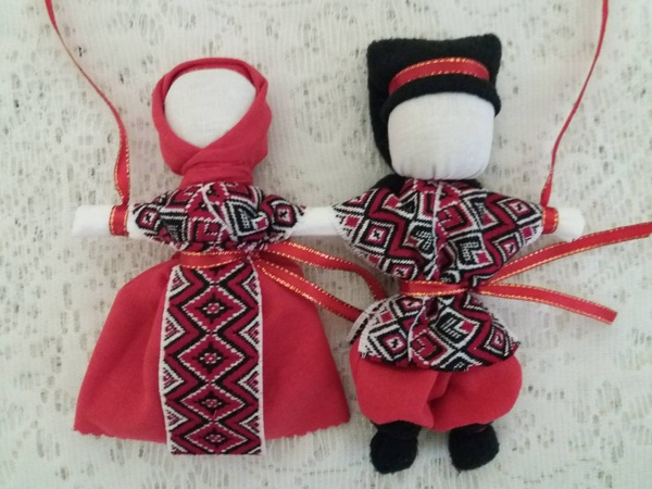 Handmade.Оберег-подарок "Неразлучники" Кукла-мотанка.