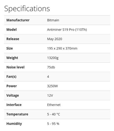 Bitmain Antminer s19j Pro 104TH - جديد تمامًا مع PSU