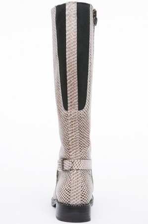 灰色蟒蛇皮靴S066