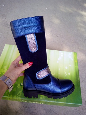 Кожаные зимние сапожки Tobi 33-37