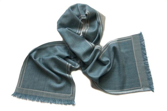 Italian silk and wool scarves for men