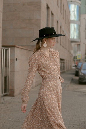 Платье из шифона на резинке '20