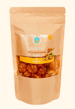 Карамель с медом и дробоенным орехом 150 гр