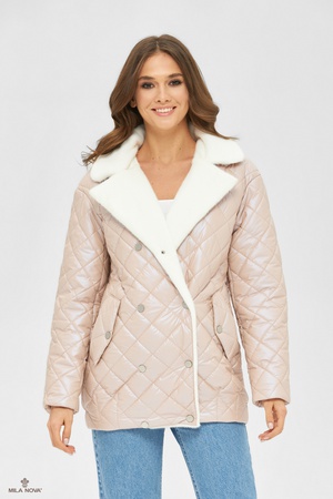 MILA NOVA JACKET K-167 BEIGE