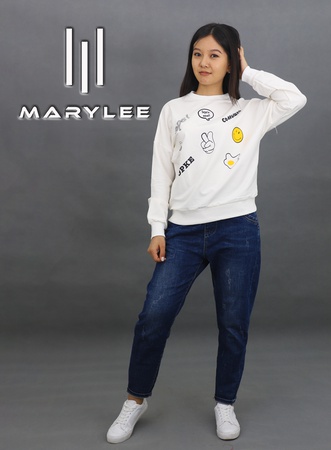 Женские трикотажные худи на оптом с принтом (щелкография)