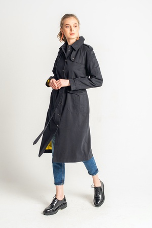 Плащ Celine из хлопка