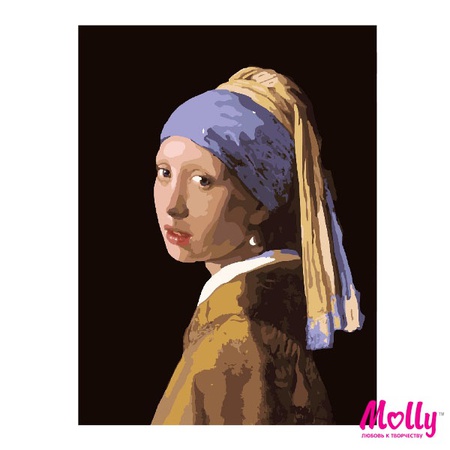 Jan Vermeer numarasına göre boyayın. İnci kız