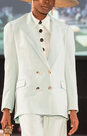 80s High Waist Blue Jacket