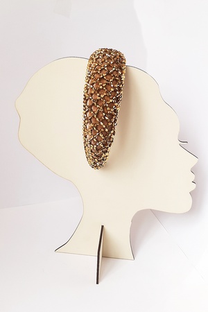 Бижутерия Крест ручной работы Кристалл Камень Бархат Толстая Корона Золото