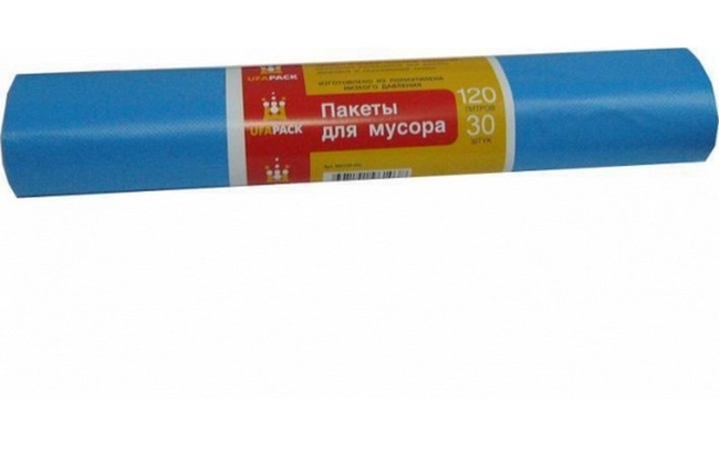 ÇÖP TORBALARI &quot;UFAPACK&quot; 120 L. 30 ADET. MAVİ