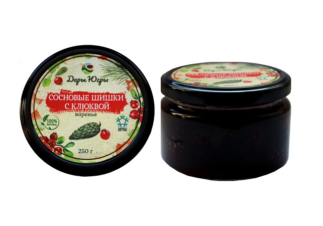 Варенье из сосновых шишек с клюквой из Сибири