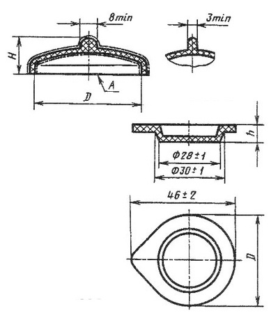 Крышка к тиглю №6