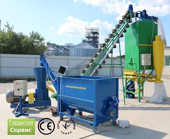 Ayçiçeği atığı granülasyon hattı Artmash