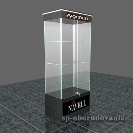 Витрина из стекла и дсп 2000х800х500