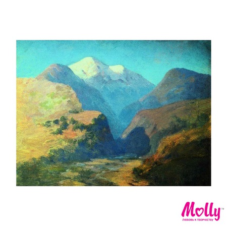 Картина по номерам Куинджи. Снежные вершины. Кавка