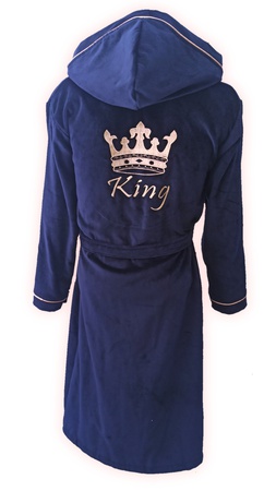 Kadife arabiyeli kapsonlu bornoz