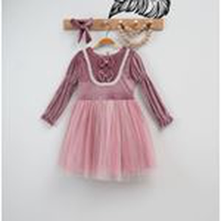 Toptan Tül 3-6Y Kız Çocuk Elbisesi