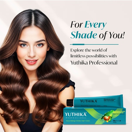 Yuthika Professional Creme Hair Color 100gm Tube Available in 30+ Colors