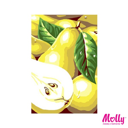 Раскраска по номерам Груши