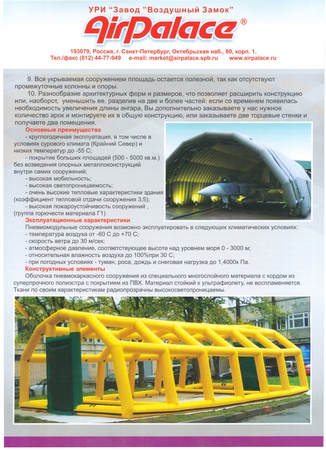 АНГАРЫ, ШАТРЫ, КУПОЛА, НАВЕСЫ  /  ANGARS, TENTS, DOMES, CANOPIES /