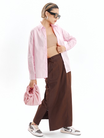 Женская рубашка оверсайз. Топ 2024 - 0724