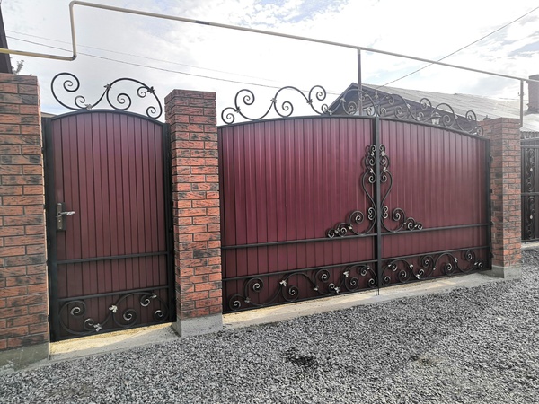 Ворота кованые фабричные "Подарок Зятя"