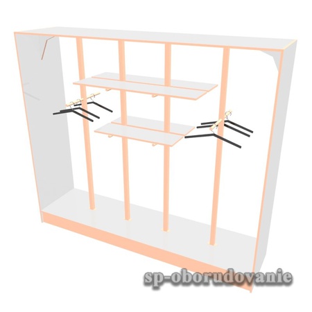 Шкаф витринный для одежды