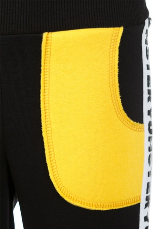 Штаны черные с желтыми накладными карманами Yumster YC.02.23.002