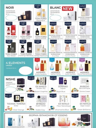 Parfüm Essens nummeriert 50 ml