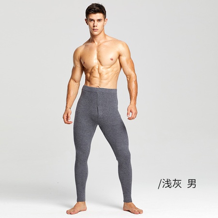 Осенние и зимние новые мужские тонкие шерстяные брюки женские однослойные узкие эластичные шерстяные брюки кашемировые трикотажные нижние брюки