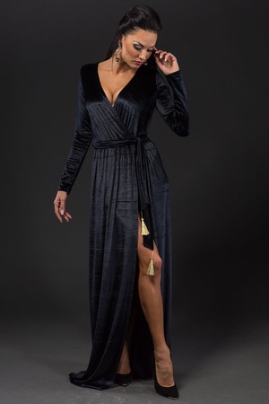 Бархатное платье